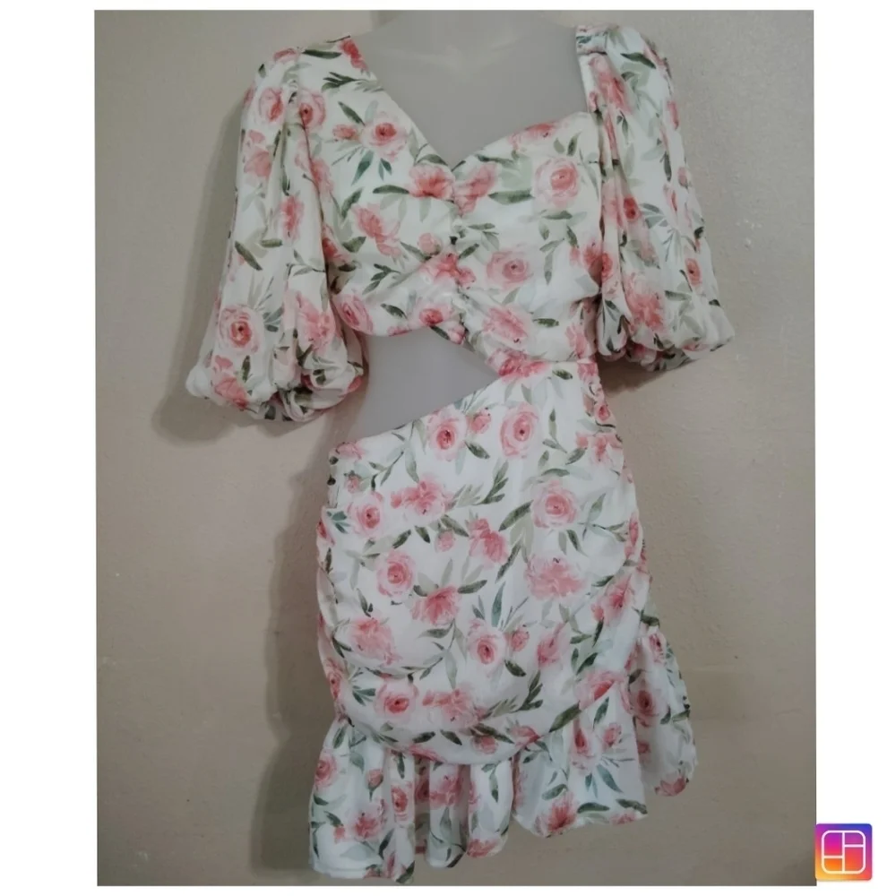 HELLO MOLLY Floral Mini Lovers Dress Size 6 - Picture 3 of 8